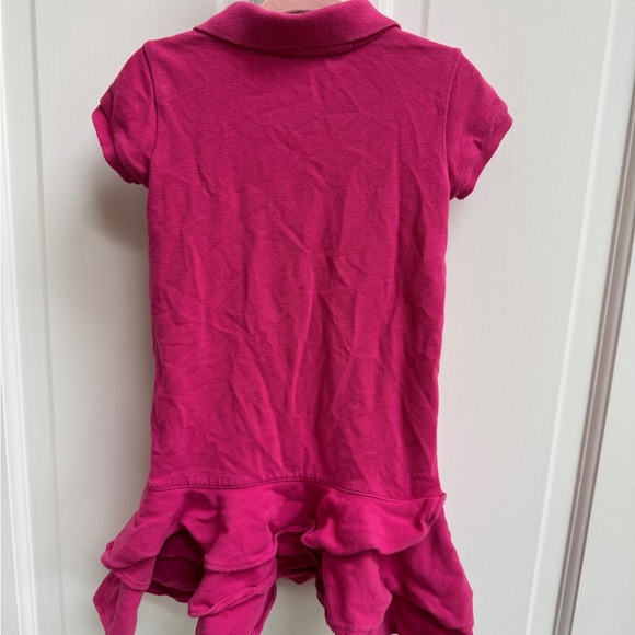 Polo by Ralph Lauren 2T Girls Pink Polo Short Sleeve Tennis Button Down Dress - Picture 5 of 5
